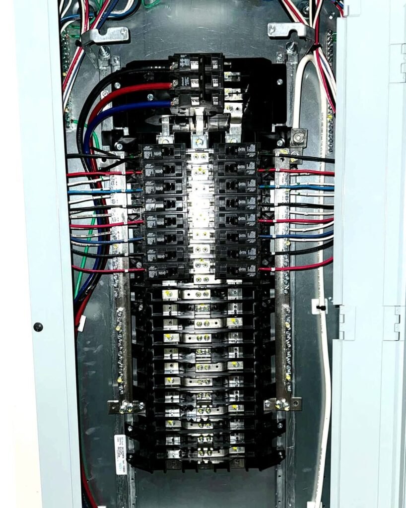 Clean finished panel replacement with neat wiring in Plattsburgh, NY