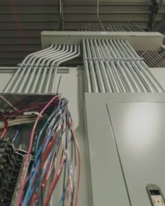 Commercial panel with conduit installed in Plattsburgh, NY